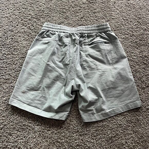 Lululemon Bowline Cotton Shorts Light Blue Stretch Casual Comfort 8” Men’s Large - Picture 2 of 8